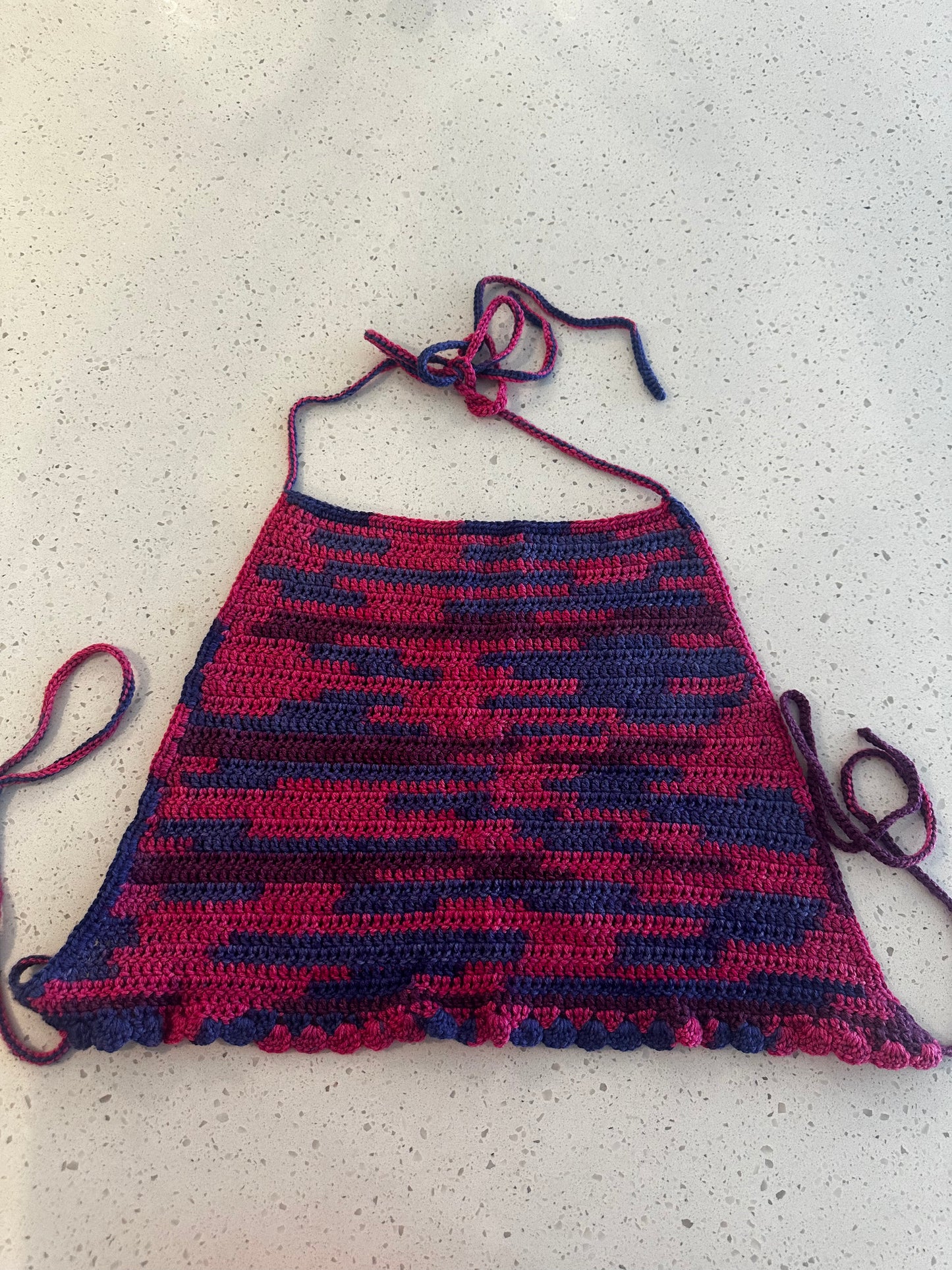 Bi Flag Pride Crop Halter Top